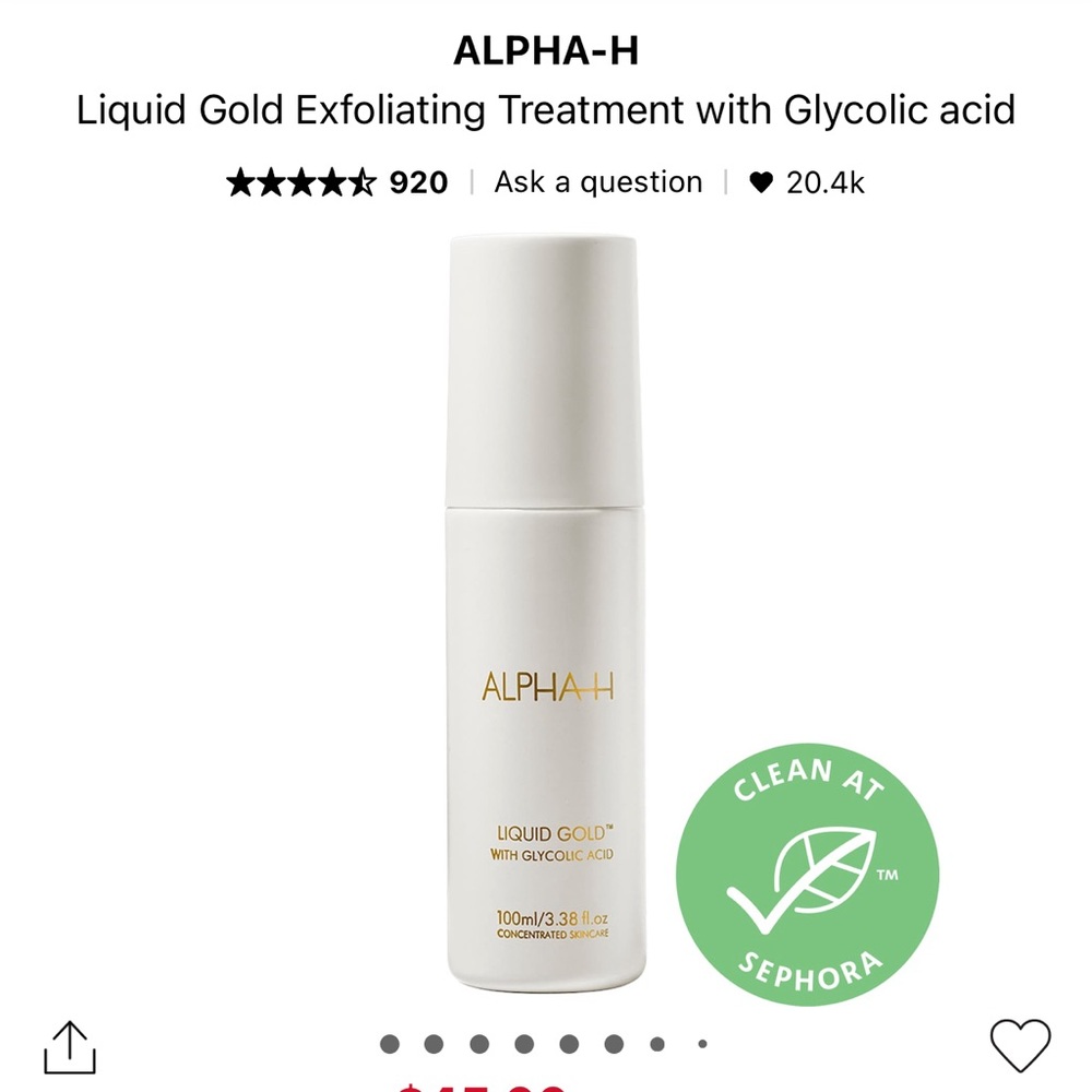Alpha-H Exfoliating Liquid Gold Treatment